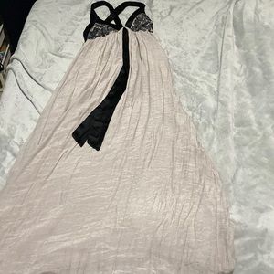 Gray maxi dress